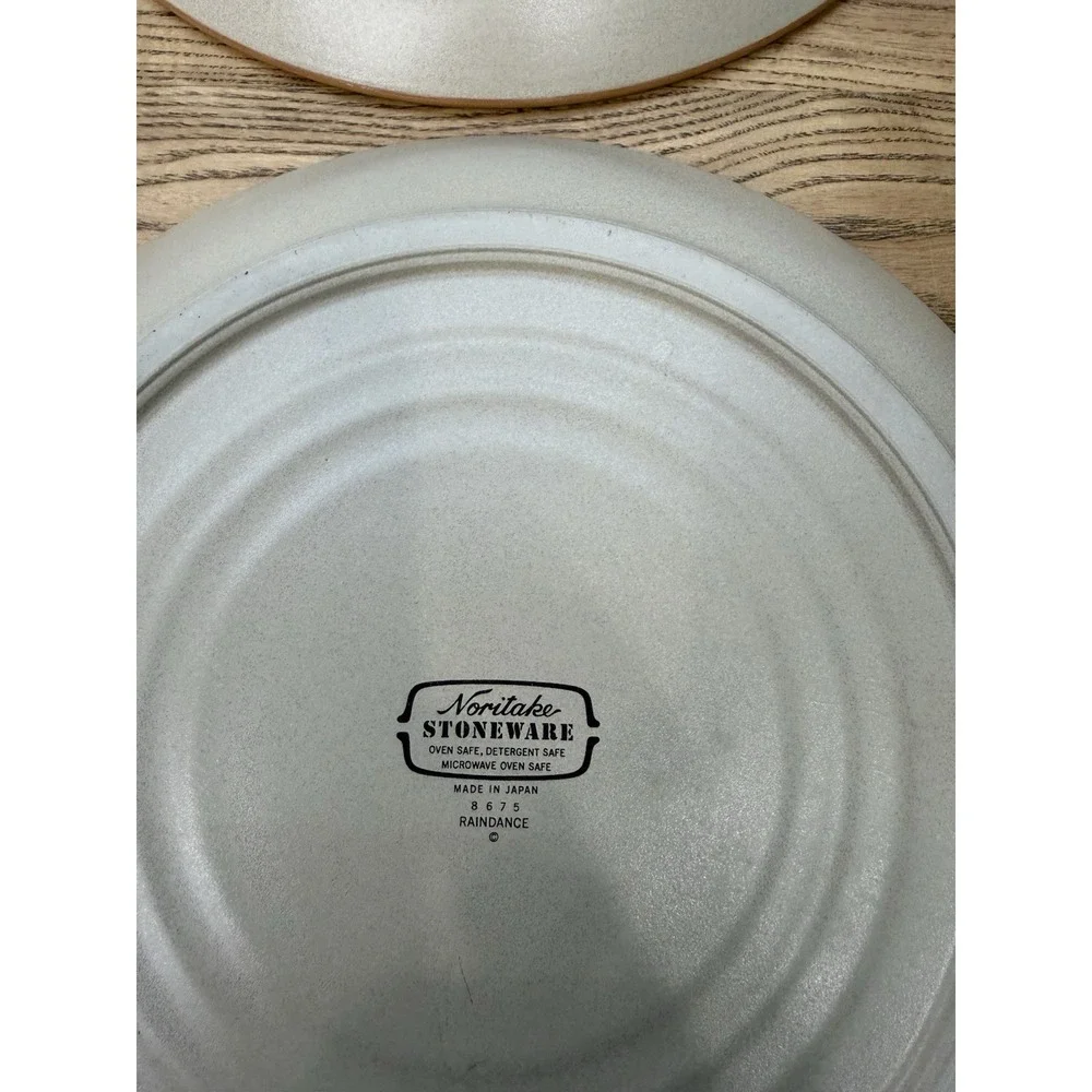 2x Noritake Raindance Stoneware Santa Fe Southwest Blue Edge 10
